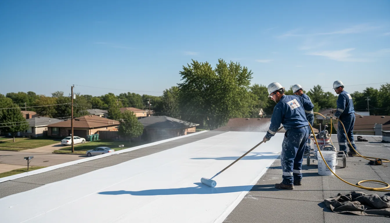 Commercial roof coating in Henderson, AR near me
